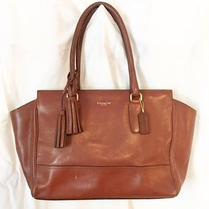 Used Coach Cognac Leather Satchel